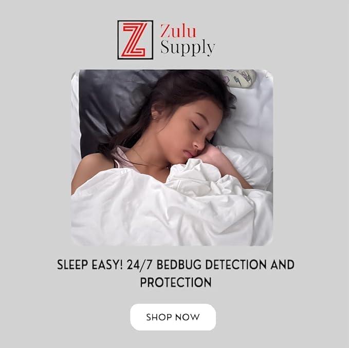 Zulu Supply Bed Bug Interceptors, Traps, 8 Pack, White, Bedbug Monitor, Insect Detector for Bed Legs or Furniture (White 8-Pack)