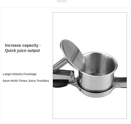 Portable Manual Silicone Handle Stainless Steel Potato ricer Squeezer Food Crusher Masher Tool