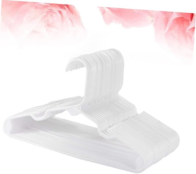 MAGICLULU Space-Saving Boys and Girls Hangers 20pcs Plastic Hangers for Baby Clothes Skid-Resistant Easy to Use