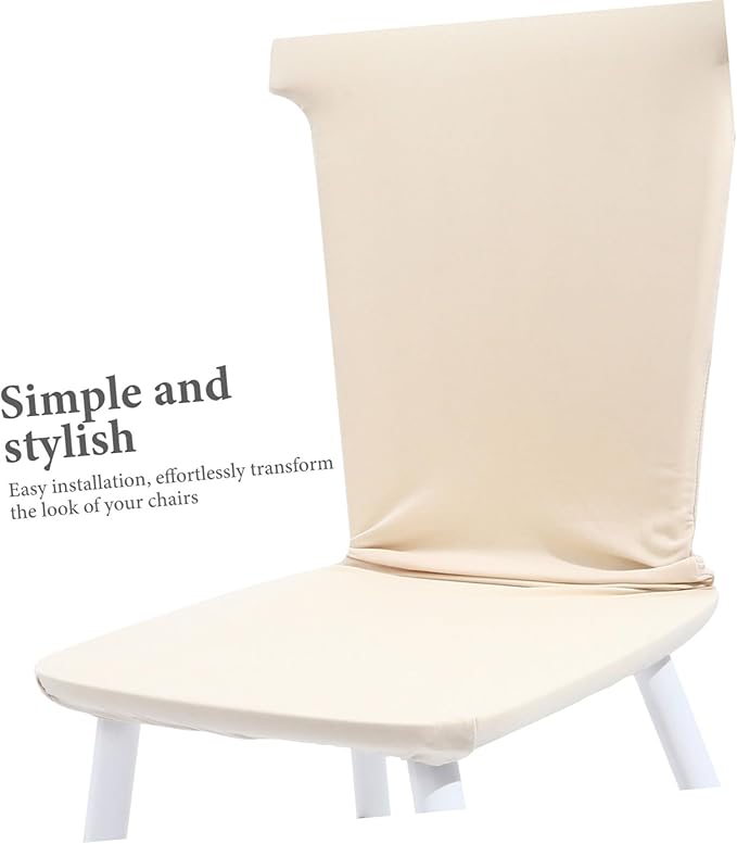 Chair Sleeve Polyester Beige Furniture Cover Chair Fitting Protector Sofa Covers