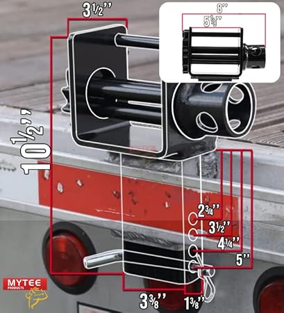 Mytee Products (2 Pack) Trailer Stake Pocket Winch Flatbed Utility Capacity# 16200 lbs