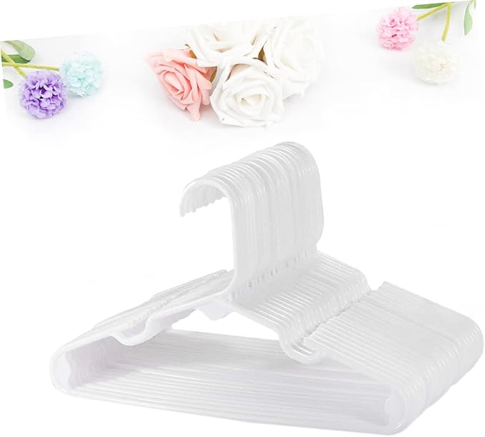 MAGICLULU Space-Saving Boys and Girls Hangers 20pcs Plastic Hangers for Baby Clothes Skid-Resistant Easy to Use