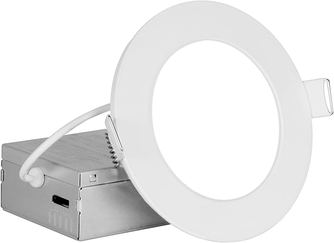 REL Selectable 4 in. White Remodel LED Downlight Kit (REL41120SRDWH)