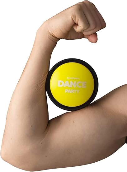 30-Second Dance Party Button Toy, Fun Office Desk Toy, Camping Companion, Classroom Break Toy, and Surprise Gadget
