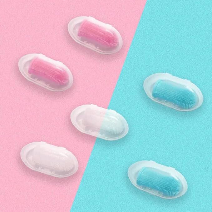 Soft Silicone Pet Dog Finger Toothbrush Pet Teeth Oral Cleaning Brush Pet Bad Breath Tartar Teeth