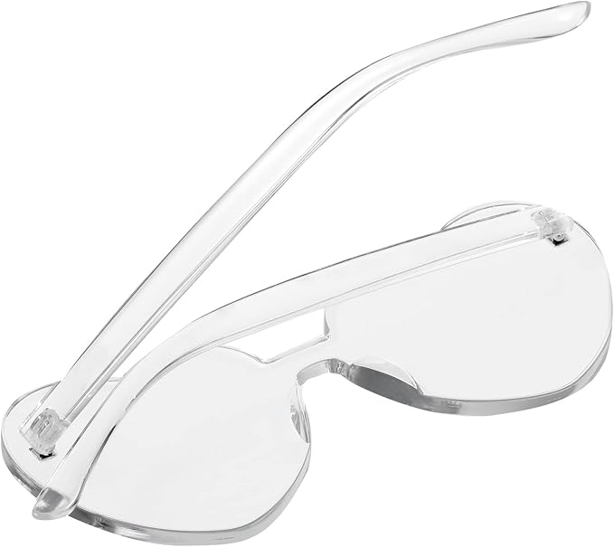 Maxdot Heart Shape Sunglasses Rimless Transparent Heart Glasses Colorful Party Favors