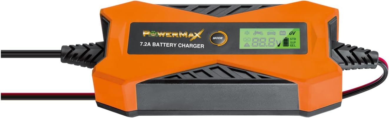 PowerMax PMMC-07 7.2 Amp Smart Battery Charger & Tester