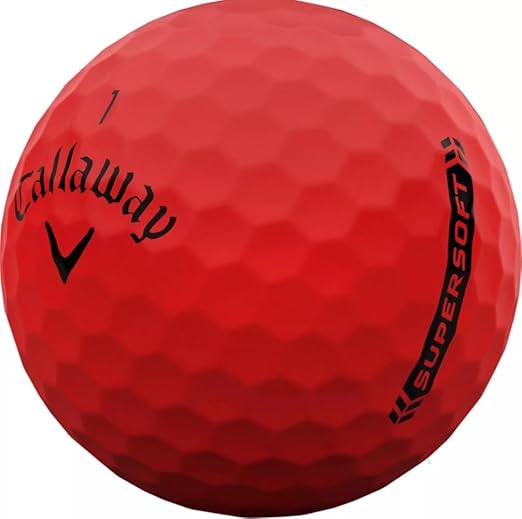 Callaway Supersoft Golf Balls (Red, 3pk) 1 Sleeve 2023