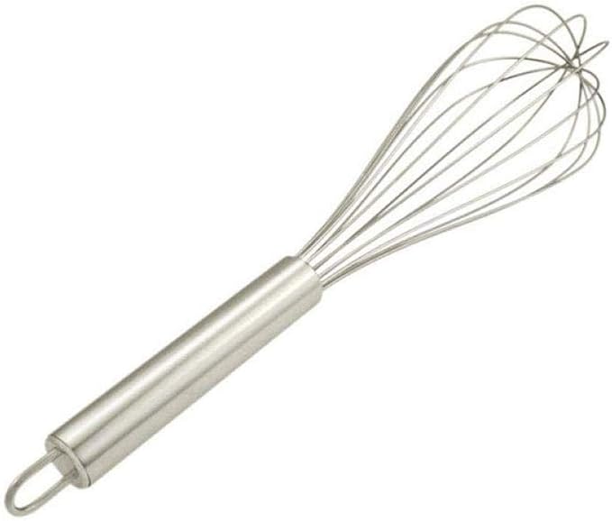 Silicone Whisk, 1 Pack Colorful Mini Silicone Stainless Steel Whisks for Cooking, Kitchen Egg Beater for Blending Stirring Baking Beating 10 INCH