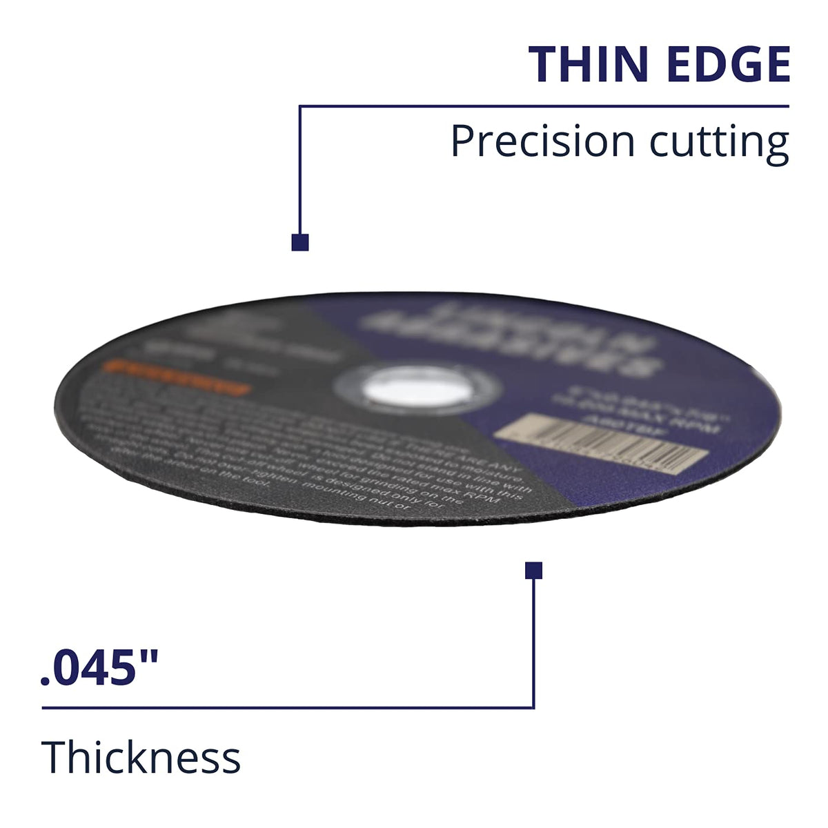 9 Pack 6" Cut-Off Wheels Lincoln Abrasives .045" Metal & Stainless Steel