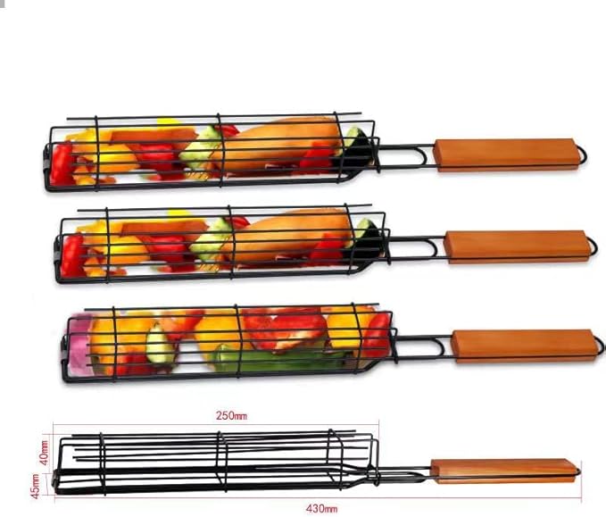 Portable BBQ Meat Clip BBQ Grill Outdoor Clip BBQ Mesh Sausage Clip