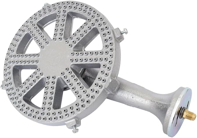 Cast Iron Propane Burner Head with Brass Fitting Orifice (SH16-DIY Burner)