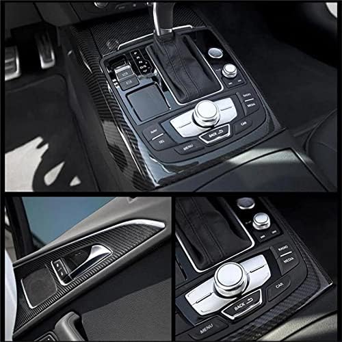 RockRose 7D Super Glossy Black Carbon Fiber Vinyl Wrap - Anti-Wrinkle, Air Release Automotive Wrap - DIY Decals Self Adhesive Car Sticker for InteriorExterior - Size 2FT x 5FT