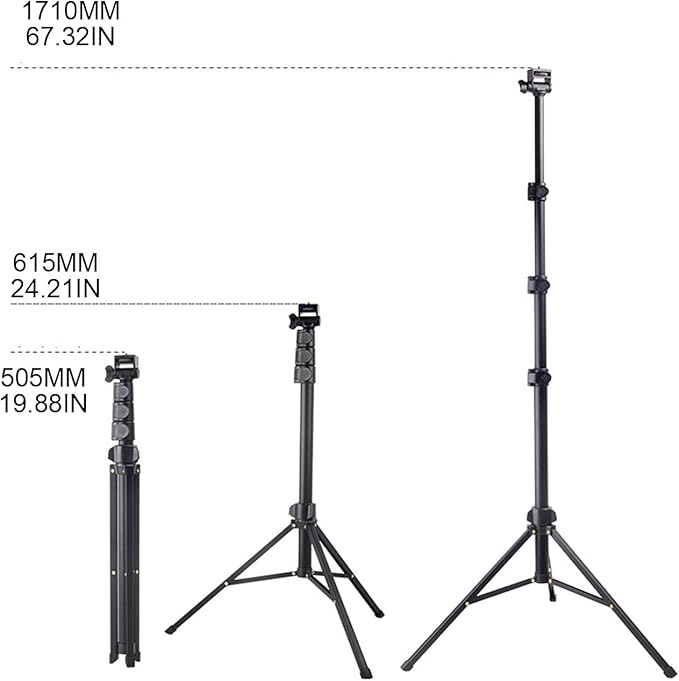 Phone Tripod Camera Stand Selfie Tripod LED Light Holder for Selfies Video Vlogging Live Streaming Phone Stand for Videos