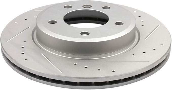 Brake Rotors Kit, LSAILON - Front 300mm Vented Drilled & Slotted Disc Brake Kit - For BMW