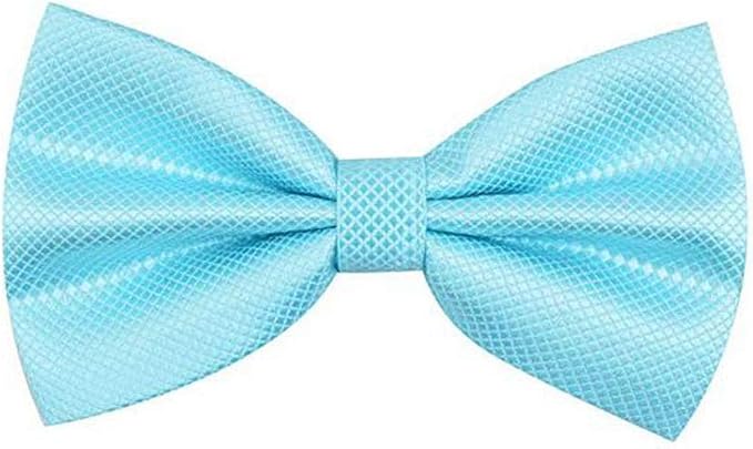 Men's Pre Tied Solid Bow Ties Wedding Party Adjustable Bowties Necktie