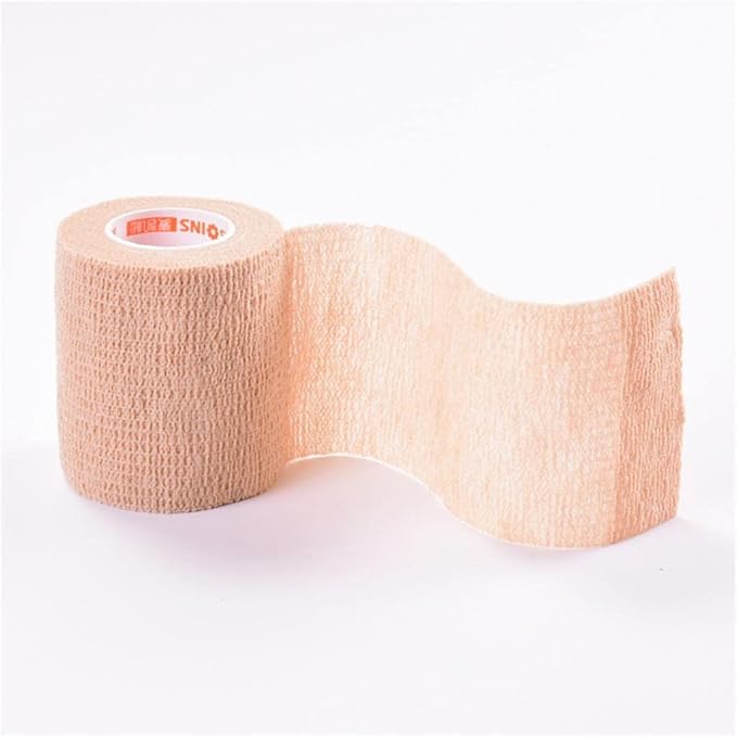 3" Self Adhesive Cohesive Tape Sports Roll, 5 Yards, Breathable Weight Bandage Wrap, Relieve Swelling, for Strains Sprains