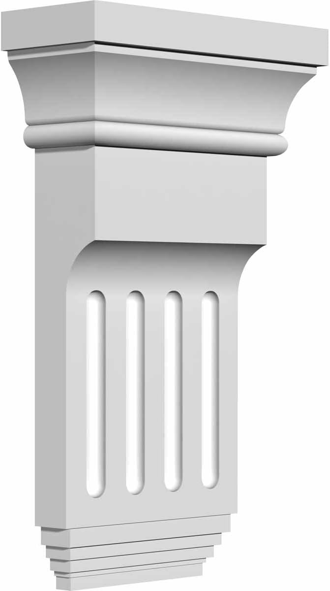 Ekena Millwork BKT06X10X02ED 6-Inch W x 2-Inch D x 10 38-Inch H Edwards Bracket