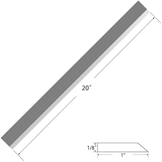 20 Inch Resharpenable Planer Blades Jointer Knives 4pcs High Speed Steel for 20 inch Wood Planer Jointer Cutter Head 20x 1.18x 18 508mm30mm3mm