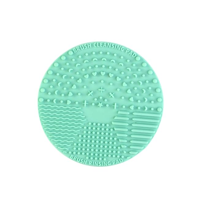 Round Makeup Brush Cleaner Pad Silicone Makeup Brush Scrubber Easy to Pads
