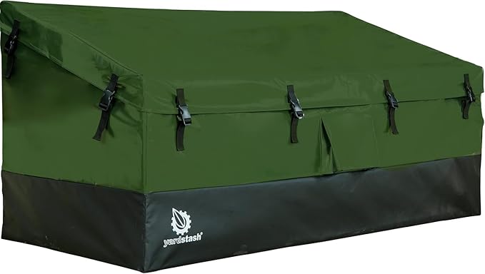 Outdoor Storage Box 143 Gallon Waterproof Deck Box, Patio Storage Box, Outside Storage Bin for Garden, Pool, Yard Camping Heavy-Duty Deck Storage Waterproof for All-Weather Protection