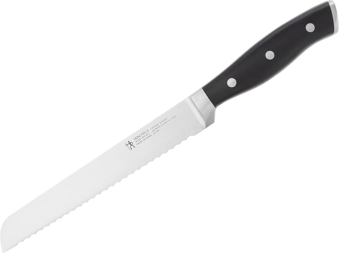 HENCKELS Forged Accent Razor-Sharp 7-inch Hollow Edge Santoku Knife, White Handle, German Engineered Informed by 100 Years of Mastery
