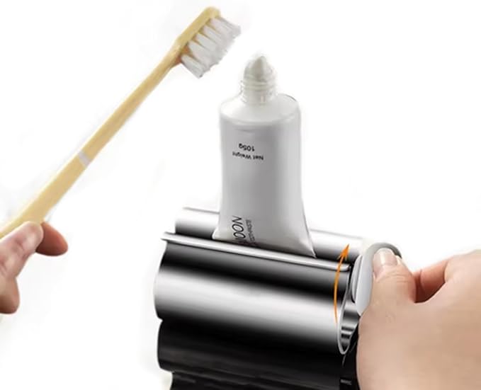 1 PCS Toothpaste Squeezer, Stainless Steel Toothpaste Squeezer, Manual Tube Roller Squeezer for Toothpaste Facial Cleanser