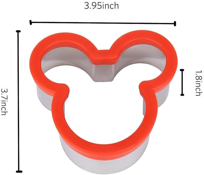 Stainless Steel Mouse Cookie CutterKids Sturdy Cutters for Cookies, Sandwiches, Biscuit