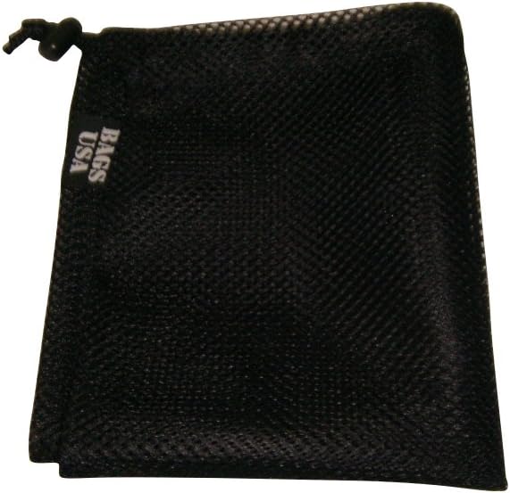 Laundry Bag Drawstring Mesh with Cord lock, Great for washing socks, underwear, lingerie, panties hose and bra. black Made In USA.