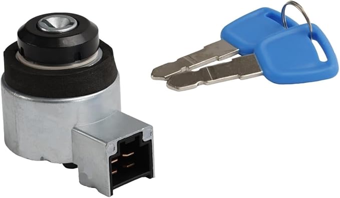 Ignition Switch WKeys SBA385202601 Compatible with New Holland Boomer 1020 1025 1030 4055 4060 T TC TZ MC Series DX55 DX60 Farmall 55 60 Tractor Ignition Starter