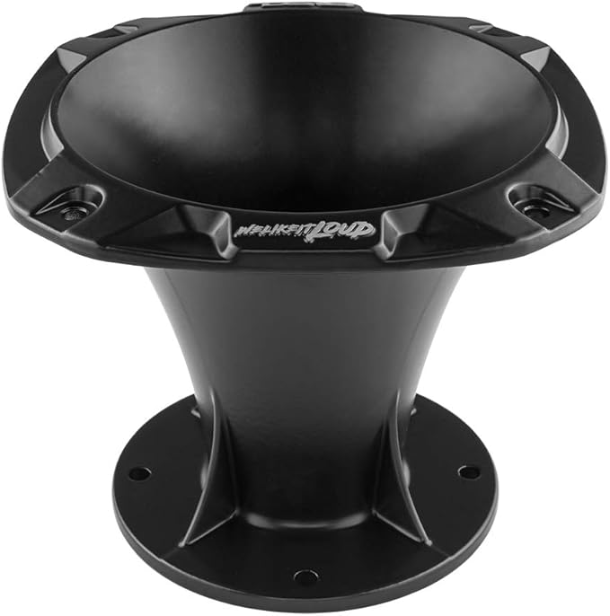 DS18 PRO-HA102BK 2" 100 Aluminum Bolt On Horn (Black) - Waveguide Exit Horn for Compression Drivers