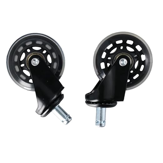 2Pcs Chair Wheel Durable Practical Multifunctional Universal Office Chair Swivel Caster Replacement Desk Wheel