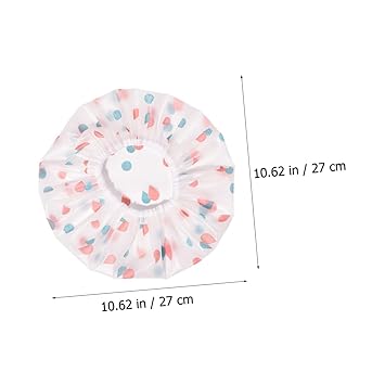 Beaupretty Women's Large Shower Cap Thick Hair Cap for Women Waterproof Shower Hair Cap 2pcs Set Delicate Design