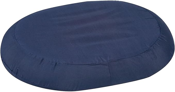 DMI Seat Cushion Donut Pillow and Chair Pillow for Tailbone Pain Relief, Hemorrhoids, Prostate, Pregnancy, Post Natal, Pressure Relief and Surgery, 18 x 15 x 3, Navy