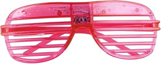 Light Up Glasses, LED Glasses, Glasses Glows in The Dark, Neon Flashing Glasses, 3 Modes, Battery Powered