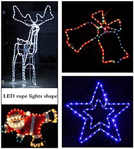 100ft LED Rope Lights,720Led Blue Rope Lights Outdoor,Waterproof Rope Led Lights,Connectable Rope Lights for Outside,Party,Wedding,Background,Trees,Pool,Eaves Decorations