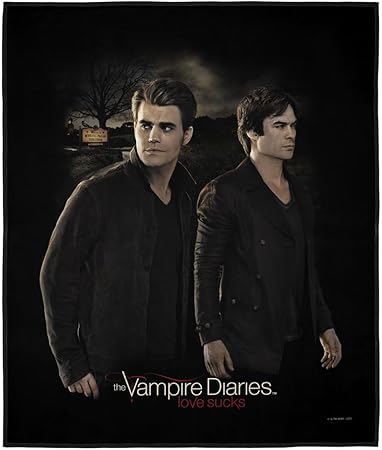 LOGOVISION Vampire Diaries Picnic Outdoor Blanket, 50"x60" Brothers, Foldable Blanket for Picnic, Beach, Camping, Park, Tailgate