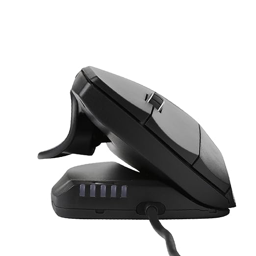 Contour Design Unimouse Left-Hand Wired Ergonomic Mouse, Fully Adjustable 2.4GHz for Laptop & Desktop, Mac & PC Compatible