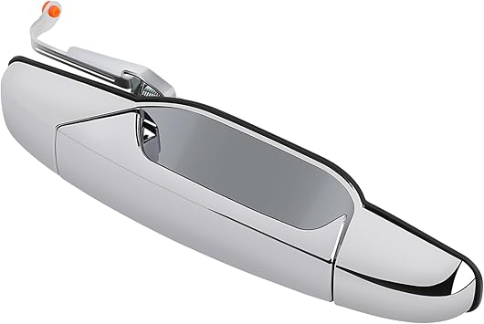 Exterior Chrome Door Handle, Rear Passenger Side, Compatible with 2007-2014 Chevy Silverado Suburban Tahoe GMC Sierra Yukon Cadillac Escalade, Replace 22738726 84053450 80547