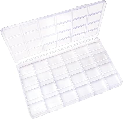 Bead Organizer, Clean Organizer Box, 24 Grids Beading Storage, Craft Organizers and Storage
