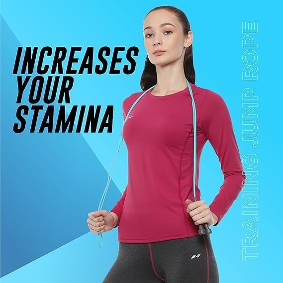 Skipping Rope for Men, Women & Children, Jump Rope for Exercise, for Workout & Weight Loss, Exercise Rope, Skipping Rope for Training, Sports Fitness Gym