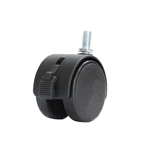 VIZ-PRO Mobile Whiteboard Caster Wheels, Black, Set of 4