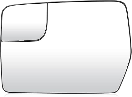 Left Driver Side View Heated Mirror Glass for 2011 2012 2013 2014 Ford F150, Replace BL3Z-17K707-E