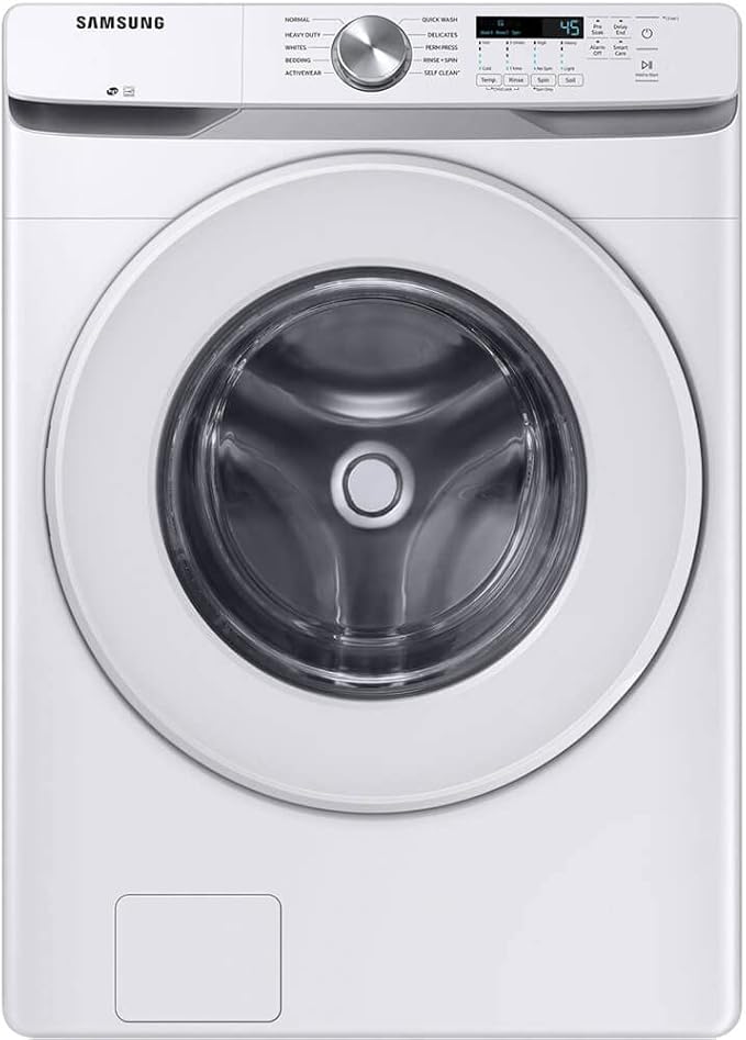 Samsung WF45T6000WPR White Front Loading Laundry Pack