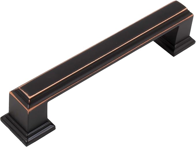 Stone Harbor Hardware Metropolis Cabinet Pull, 96 Millimeters, Vintage Bronze