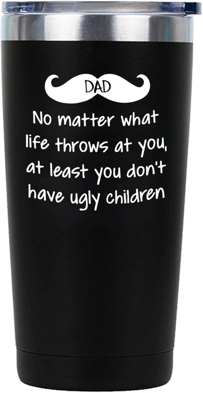 NA Father's Day BLUE Car Mug Stainless Steel Thermos Cup Birthday 34 Styles