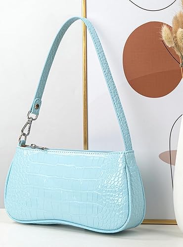 Solid Leather Clutch Bag Women's Casual Shoulder Bag Simple Hobo Handbag Satchel Style Handbag Purses For Women 2028