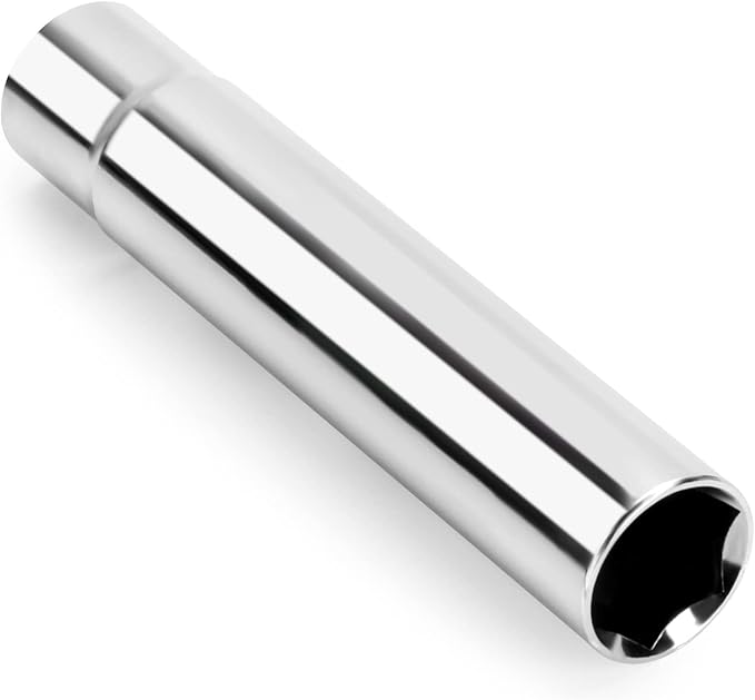 Spike Lug Nuts Socket Key, Stripped Lugnut Remover, 19mm Hex Universal Drive Spike Lugnuts Socket Tool with 5" Tall, Compatible with 14x1.5,14x2.0,916-18,12-20,12x1.5,12x1.25 Spiked Lug Nut