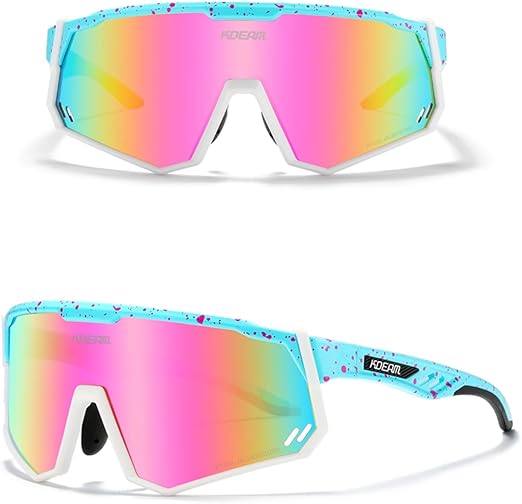 Sports Polarized Sunglasses Men Women,UV400 Cycling Glasses Windproof Goggles for Driving Running Golf Eyewear