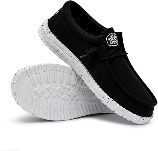 Hey Dude Men's Wally Slub Moc Toe Shoes